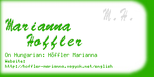 marianna hoffler business card